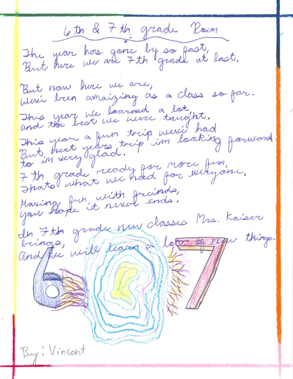 6th Grade Poets Consider Past and Future>> - The Denver Waldorf School