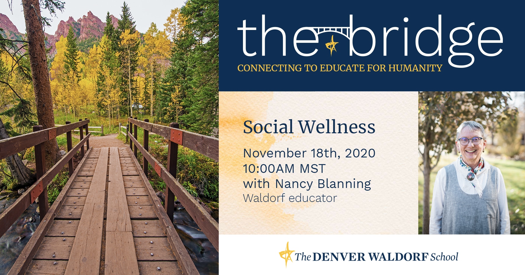 Denver Waldorf School Social Wellness Nancy Blanning The Bridge webinar