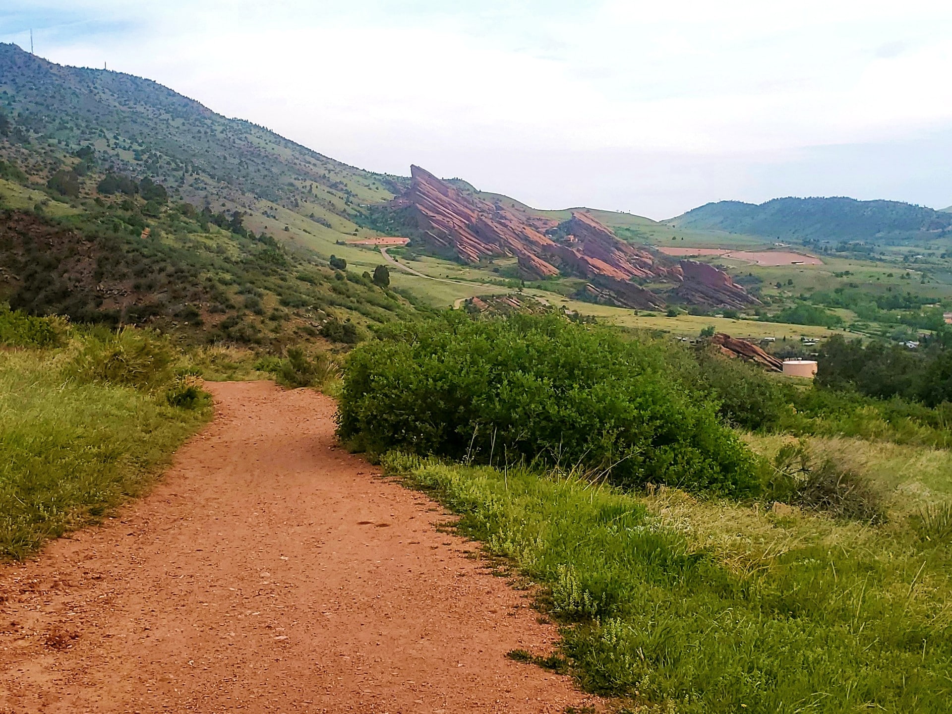 Red Rocks viewed from trail